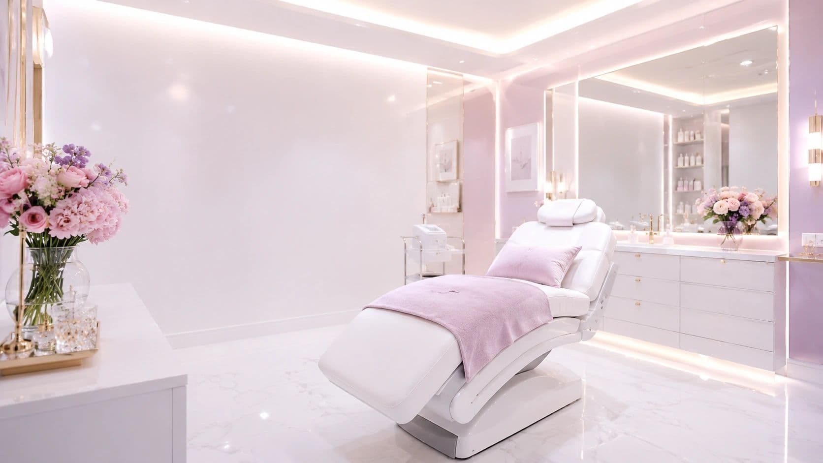 Inside the Bomb Doll Aesthetics treatment room in London